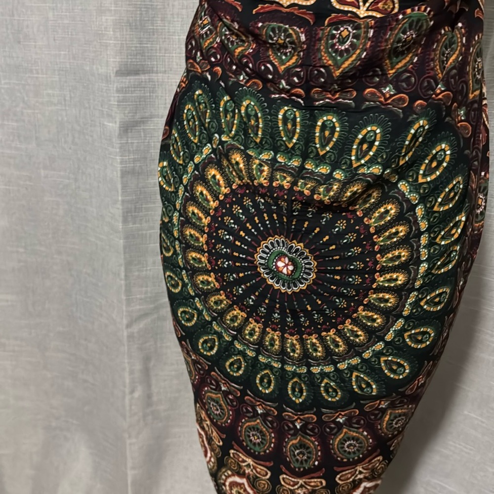 Cotton Blend Multi Wear Scar/Wrap/CoverUp/Pareo-EUC - Picture 5 of 10